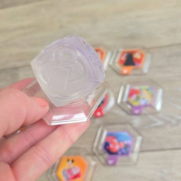 Disney Infinity power disc's lot of 11 Mulan, mickey, rapunzel, Alice, Nemo, car - Picture 4 of 15